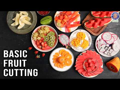 How to Cut Fruits Like a Pro | How To Slice Every Fruit | Easy Fruit Cutting Ideas | Chef Varun