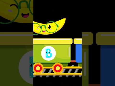 Funky Fruits ABC train - baby sensory and learning video #babysensory #animation #abctrainsong