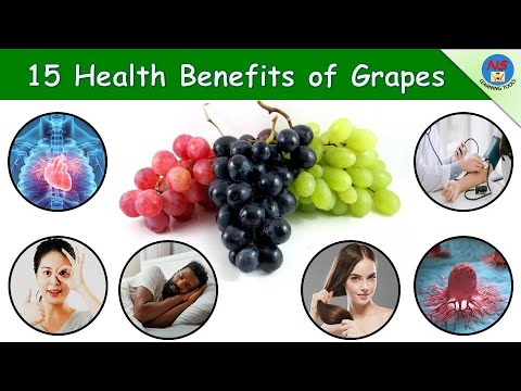 15 Health benefits of grapes | Benefits of eating grapes | Nutrition Facts of Grapes | Grapes