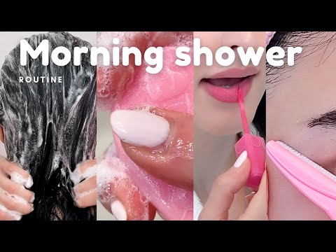 My chill ✨Morning✨ shower routine | body & skincare 🦢🩰🫧🛁ASMR