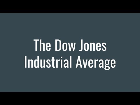 The Dow Jones Industrial Average DJIA Stock Index