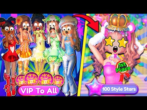 Can I PAY The WHOLE SERVER With *FREE VIP* To WIN In STYLE SHOWDOWN? | Dress to Impress ROBLOX