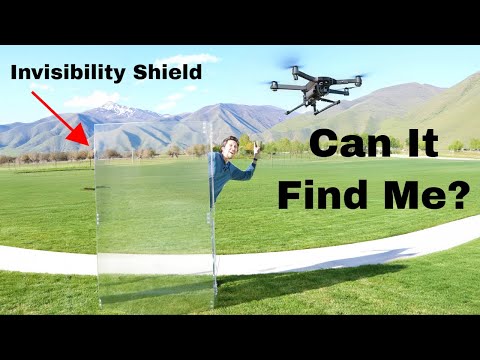 Trying To Escape a Drone Using An Invisibility Shield