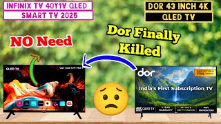 Infinix TV 40Y1V QLED Smart TV vs Dor 43 inch 4k TV | 40Y1V vs C01 | Full Comparison