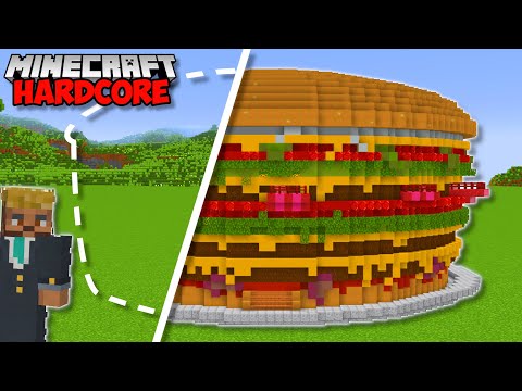 I Built The WORLDS BIGGEST BURGER in Minecraft 1.19 Hardcore (#70)