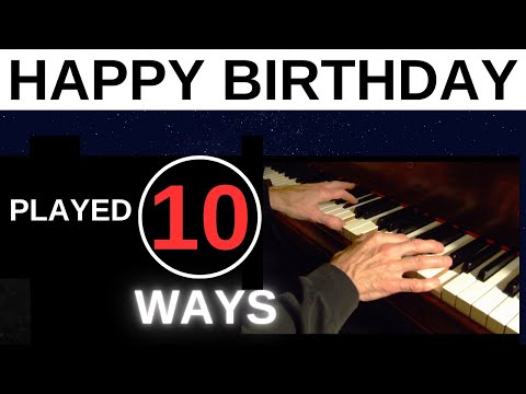 HAPPY BIRTHDAY- PLAYED 10 WAYS!  Free music download on website - see link below. Jazz Ranch.