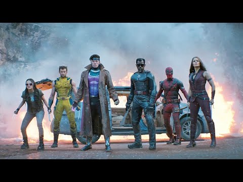 Deadpool & Wolverine, Blade, Elektra, Gambit Vs Team Cassandra - Fight Scene - Deadpool 3 Movie Clip