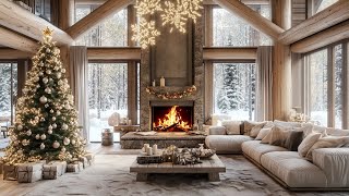 Soothing Fire Sounds And Winter Snow Cozy Room Ambience For A Calm Peaceful Christmas Relaxation