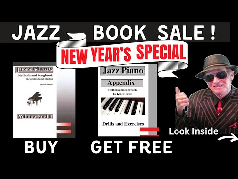 BUY JAZZ BOOK - GET FREE APPENDIX- (140 pages of exercises) Watch Video here: 1000's sold.