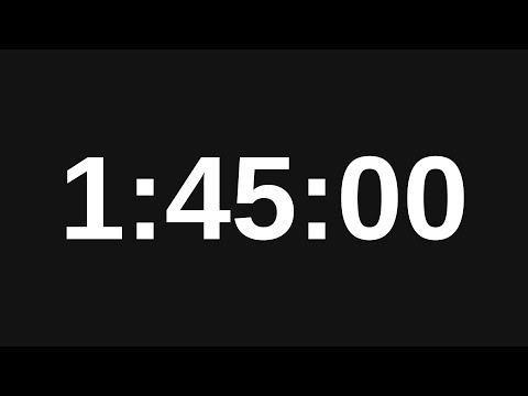 1 Hour 45 Minute Timer - 105 Minute Countdown Timer