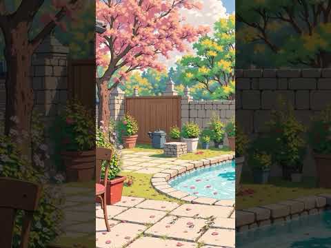 Coffee at spring porch 🌸☕  #lofi #lofihiphop #trending #viralvideo #shorts