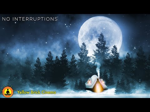 8 Hours of Sleep in a Cozy Snowy Cabin, Winter Ambience with Relaxing Snow, Deep Sleep Meditation