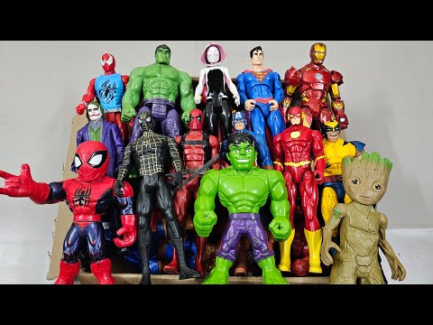 THANOS VS IRONMAN VS SPIDERMAN VS HULK VS CAPTAIN AMERICA VS VENOM SUPERHERO AVENGERS UNBOXING