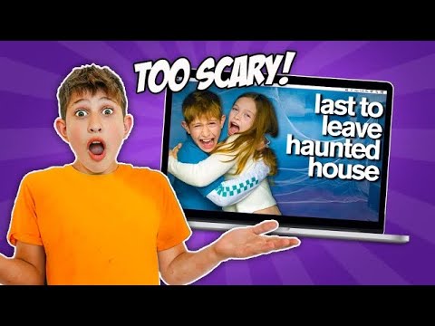 LAST to LEAVE Haunted House!! *reaction*