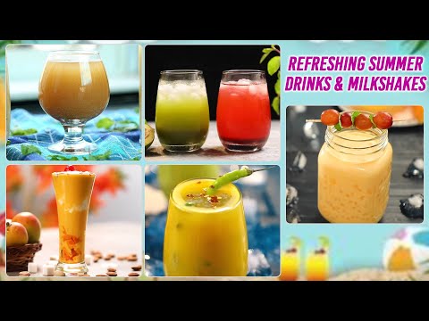 Easy To Make Refreshing Summer Drinks & Milkshakes | Mango Mastani | Muskmelon Shake | Aam Panna