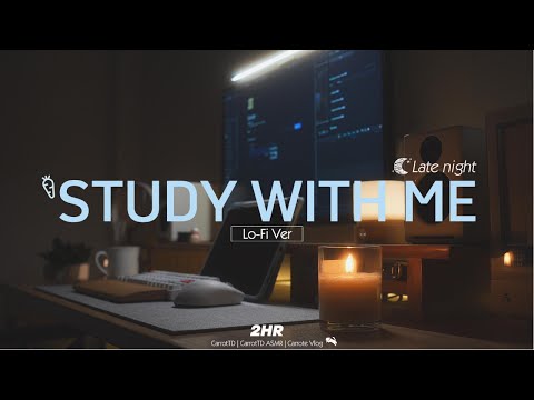 2-HOUR STUDY WITH ME | Relaxing Lo-Fi | Pomodoro 50/10 | Rain Sounds | Late night🌙