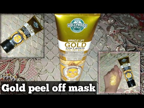 Hollywood style Gold Peel Off mask /Review  || The LOVELY GIRL MANO