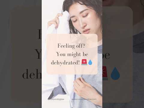 Dehydration can sneak up on you! 🚨💧