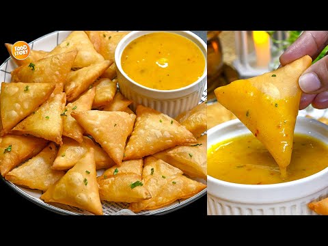 Crispy Mini Samosa with Aloo Chutney Recipe,Kaghzi Samosa Recipe,Ramzan Special Recipe