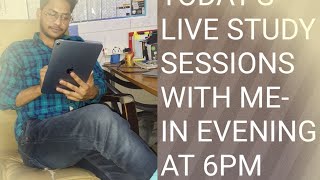 Live Study Session With Me At 6pm To 9pm