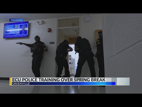 ECU Police participate in active shooter training while student are on spring break