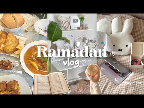 Ramadan vlog🌙 first day of ramadan, cook with me, reading quran, 5 am morning routine, making coffee