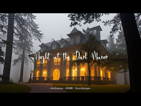 Night at the Dark Manor - DARK MANOR - Ambience Soundscape Studying and Relaxing (ASMR) no music