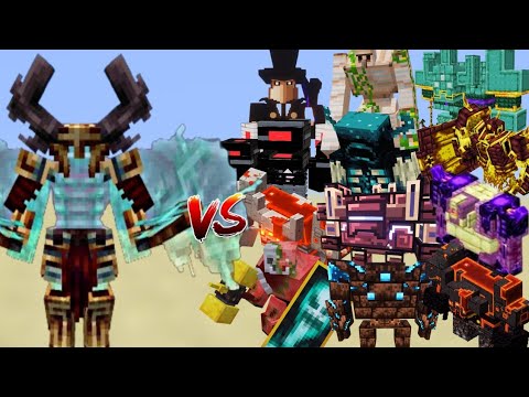 Minecraft All Bosses vs Maledictus - Ultimate Boss Battle Showdown!