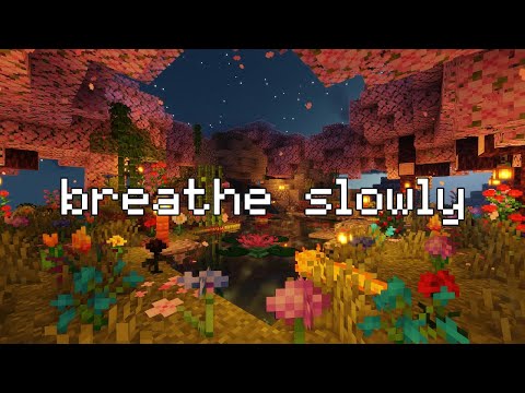 take a deep breath and calm your mind...(minecraft music + soft rain)