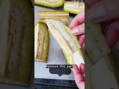 How to clean & cut Raw Jackfruit | #shorts