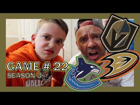 KNEE HOCKEY SEASON 3 - GAME 22 - GOLDEN KNIGHTS / DUCKS / CANUCKS - QUINNBOYSTV