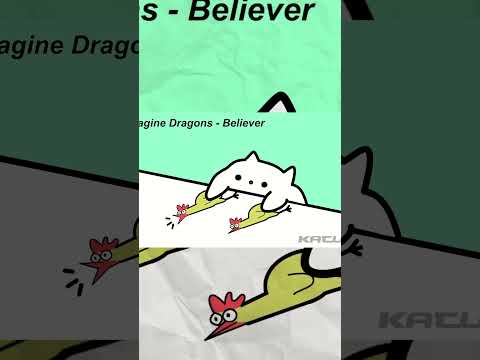 Bongo Cat plays "Imagine Dragons - Believer" ft. Toy Chicken