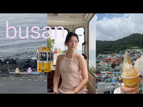 BUSAN vlog 𓇼 ࣪⭒ㅤ𓈒 🫧 | sky capsule, gamcheon culture village, haeundae beach, aesthetic cafes