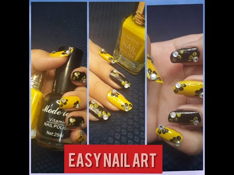 Easy nail art without using tools .