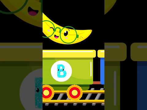 🚂🍎Fruits ABC Train: Alphabet ABC Baby Sensory Fun Learning High Contrast Stimulation #babysensory