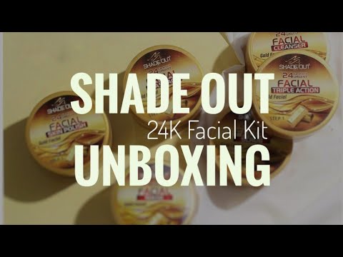 ShadeOut Facial Kit ( 24k Gold ) Unboxing | ShadeOut