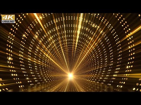 Luxury Ceremony Gold Awards Stage Tunnel 4K Background Animation Motion Graphic