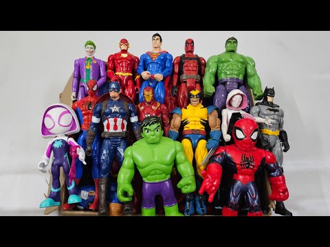 THANOS VS SPIDERMAN VS IRONMAN VS CAPTAIN AMERICA VS HULK VS SUPERMAN SUPERHERO AVENGERS UNBOXING