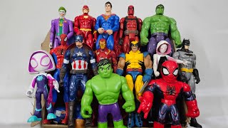 THANOS VS SPIDERMAN VS IRONMAN VS CAPTAIN AMERICA VS HULK VS SUPERMAN SUPERHERO AVENGERS UNBOXING