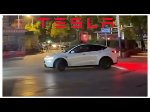 2025 Tesla Model Y Impressions | Pearl White Color Night View | Exterior Design Features