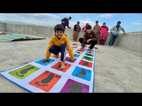 Playing Hopscotch With Family 😍