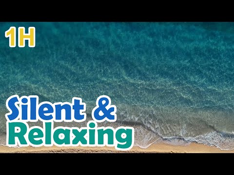 long Relaxing Screensaver of Ocean Waves top view video loop no sound no music