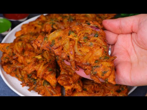 5 मिनट वाला चटपटा क्रिस्पी नाश्ता जो एकबार खाए बार-बार बनवाए | Crispy Onion Bread Pakoda