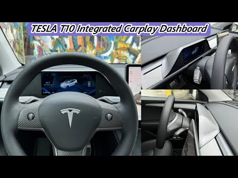 NEW Tesla Model 3/Y 2024’s most integrated dashboard display(Support CarPlay #tesla #model3  #modely