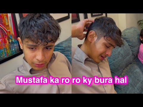 Mustafa ka ro ro ky bura hal | pitbul sale kardia husband ny | Sitara yaseen vlog