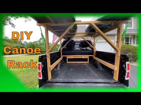 How to build a DIY Canoe Rack for Truck - Works for Kayaks too.