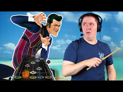 Through The Fire And The Flames But It Is Played By Robbie Rotten On Drums!