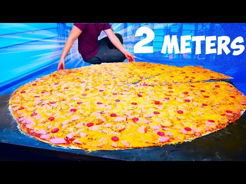 I Made A Giant  2 Meter Pizza