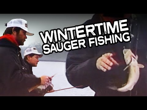 1980's Vintage Sauger Fishing in the Winter