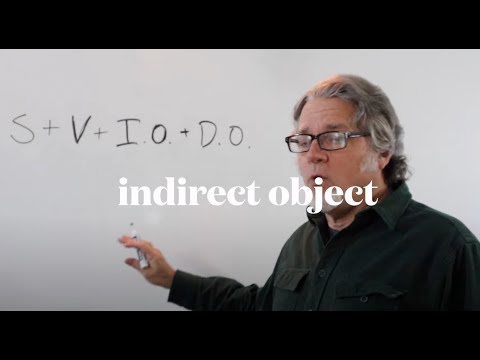 What is an indirect object?